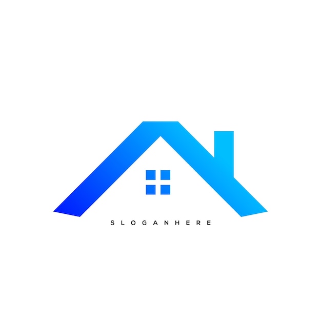 Vector abstract house logo design vector illustration real estate logo design apartment logo design