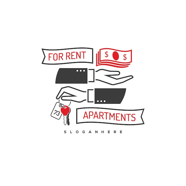 Abstract house logo design vector illustration Real estate logo design apartment logo design