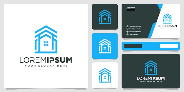 abstract house logo template