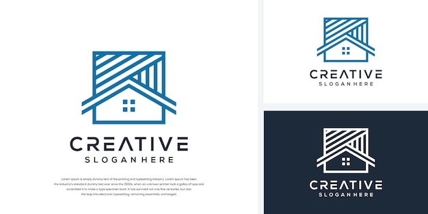 Abstract house logo template