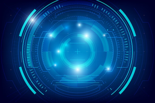 Abstract hud technology background