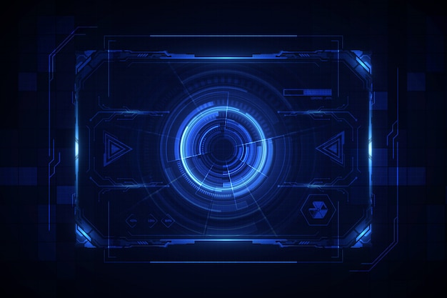 Vector abstract hud ui gui future futuristic screen system virtual background