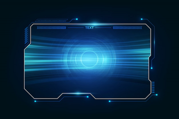 Abstract hud ui gui future futuristic screen system