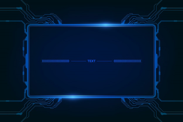 Vector abstract hud ui gui future futuristic screen system