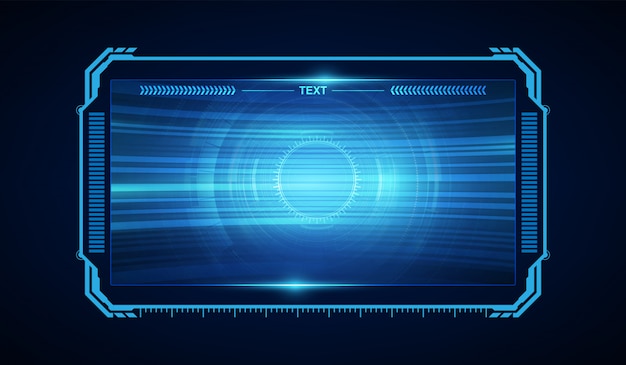 Abstract hud ui gui toekomstig futuristisch schermsysteem virtueel ontwerp