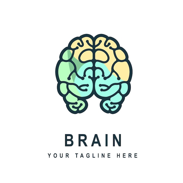 Premium Vector  Abstract human brain logo design template concept vector  illustration