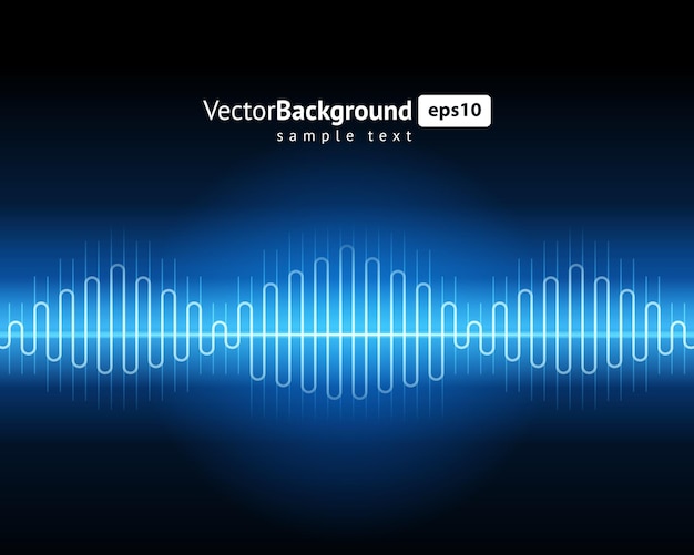 Vector abstract illuminated flash line maze sound wave dynamic motion background template vector