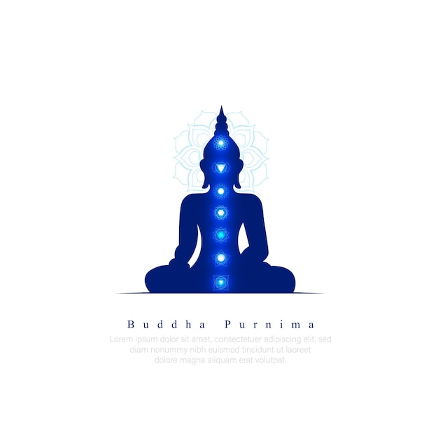абстрактная иллюстрация фона Будды Пурнимы.