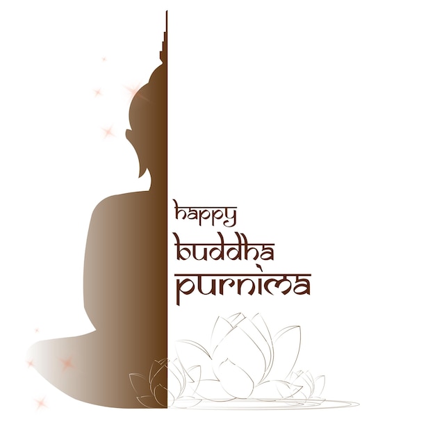 Abstract illustration of buddha purnima background.