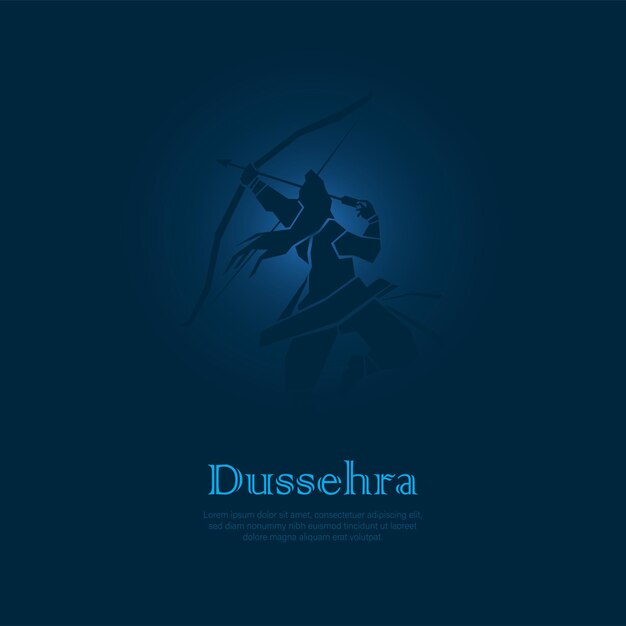 abstract illustration of dussehra. vector