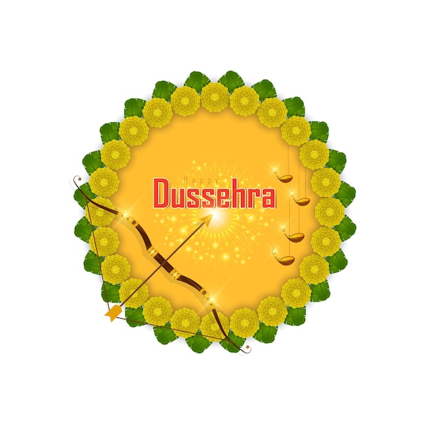 abstract illustration of dussehra. vector