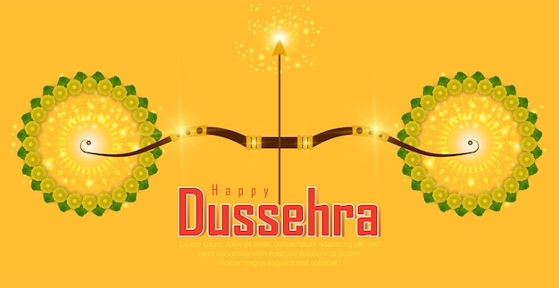 abstract illustration of dussehra. vector