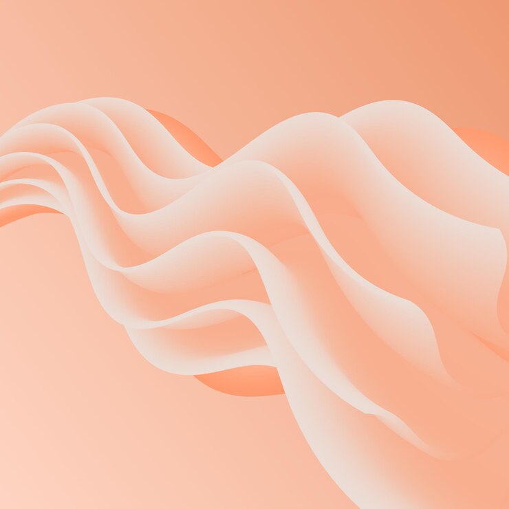 Vector abstract illustration of peach color liquid background delicate texture cream brush pastel color background vector line icon for business and advertising