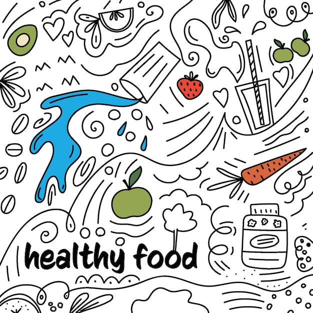 abstract illustration of proper nutrition, wholesome nutrition