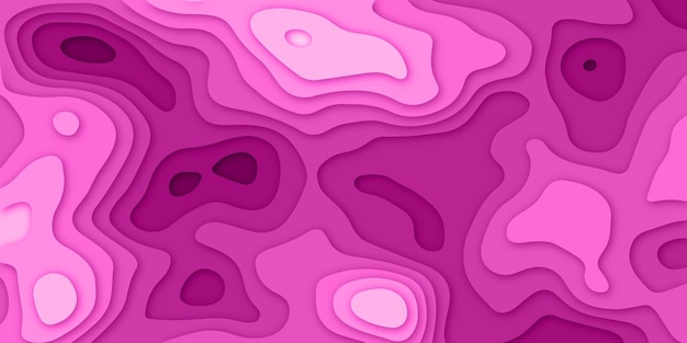 スプラッシュの抽象的なイラスト 紙カットの背景 抽象的なリアルな紙の装飾