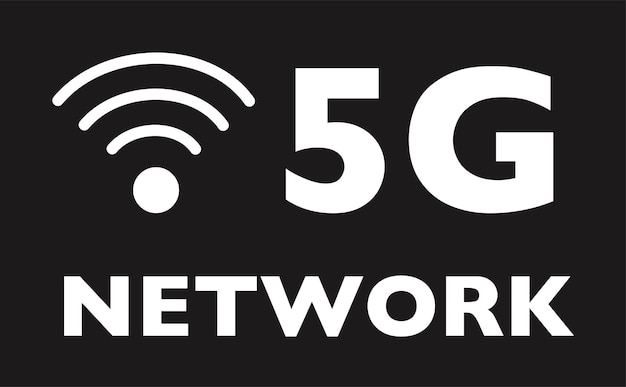 5g ネットワークを使用した抽象的なイラスト。無線移動通信サービスのコンセプト。