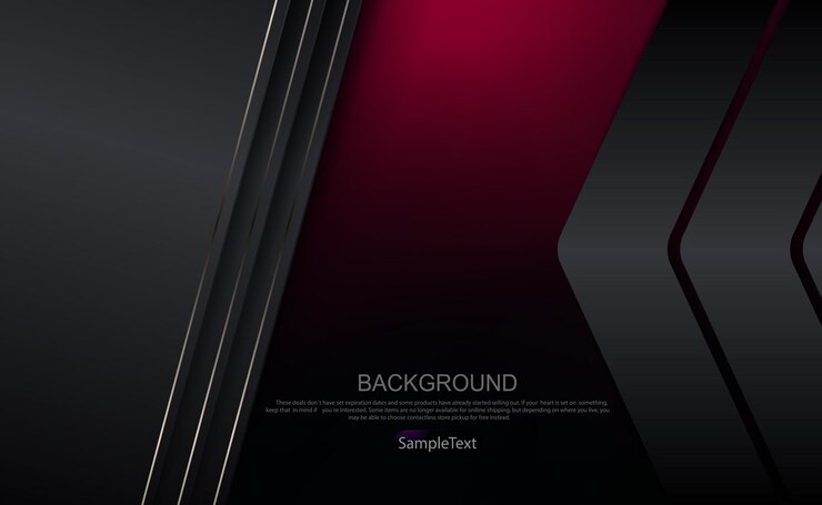 Vector abstract illustration with dark pink gradient straight gray curtains with border
