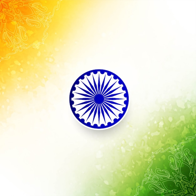 Abstract indian flag style decorative background