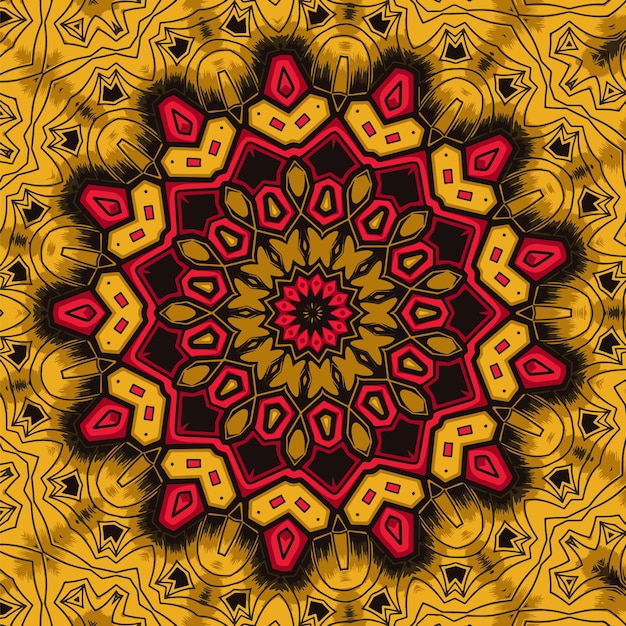 Abstract indian pattern with mandalas vector background