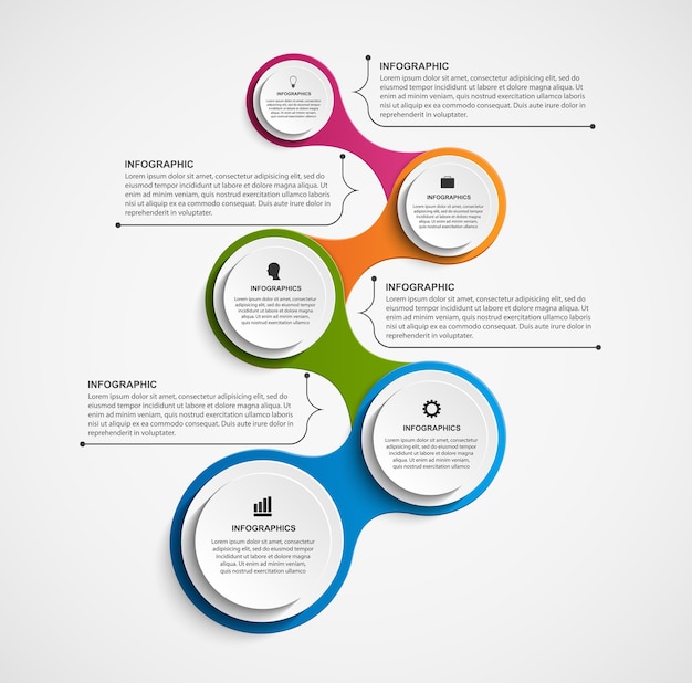 Abstract infographi design elements.