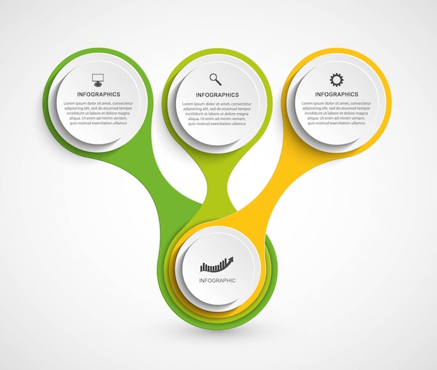 Abstract infographic in the form of metabolic.