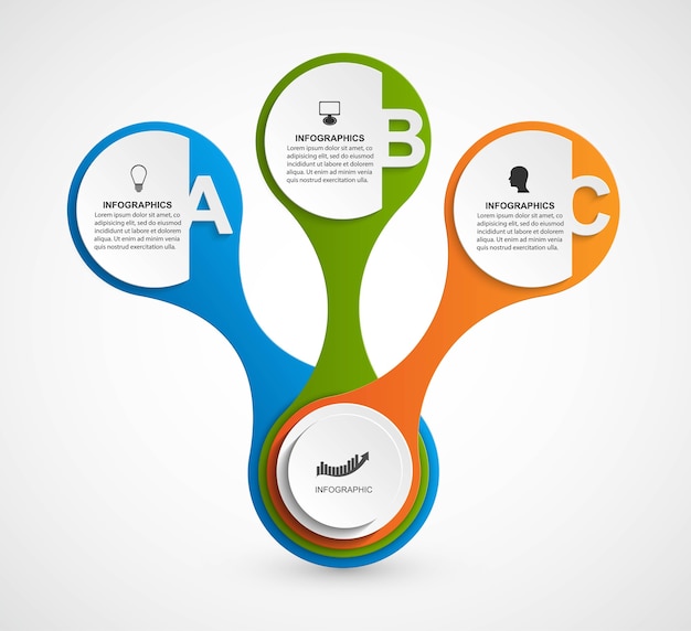 Abstract infographic in the form of metabolic