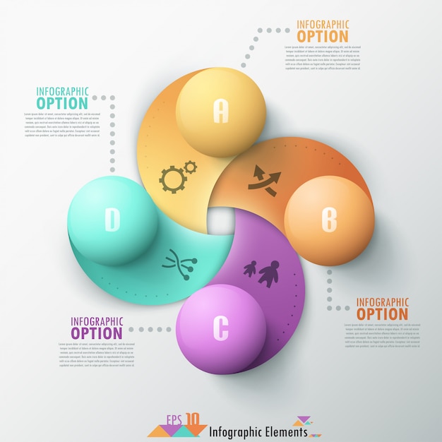 Vector abstract infographic option banner