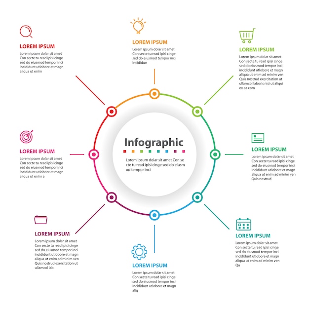 추상 infographic, 벡터 일러스트 레이 션