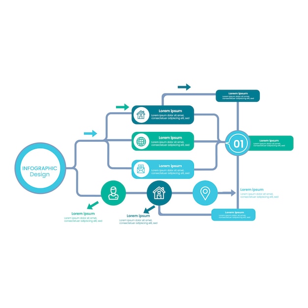 Vector abstract infographics number options template. vector illustration.