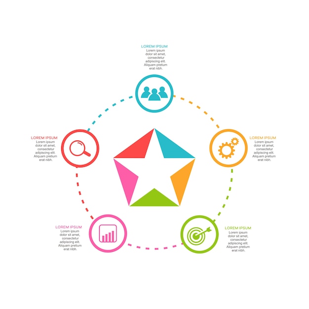 ベクトル 抽象的なinfographicsオプションテンプレート