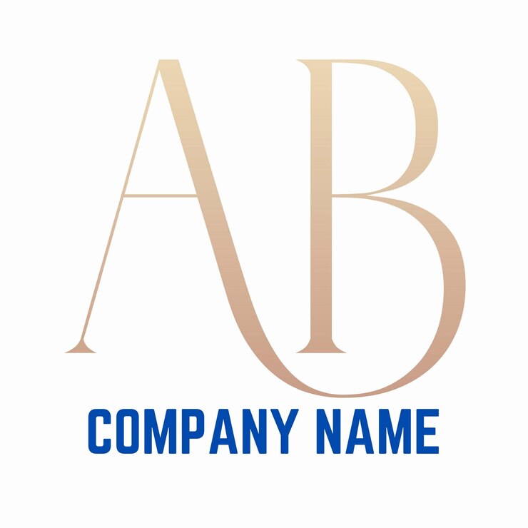 Vector ab (abstract initial letter ab) 로고는 금융 회사, 주식 컨설턴트 등에 대한 로고 디자인입니다.