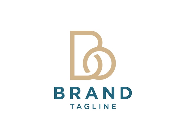 Абстрактная начальная буква B. Логотип. Используется для логотипов бизнеса и технологий.