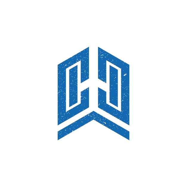 Абстрактная начальная буква c или логотип cc синего цвета на белом фоне
