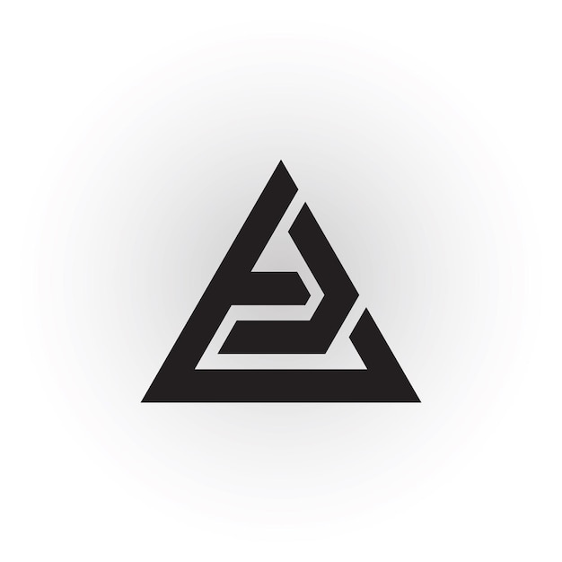 Абстрактная начальная буква eb или логотип be черного цвета на белом фоне