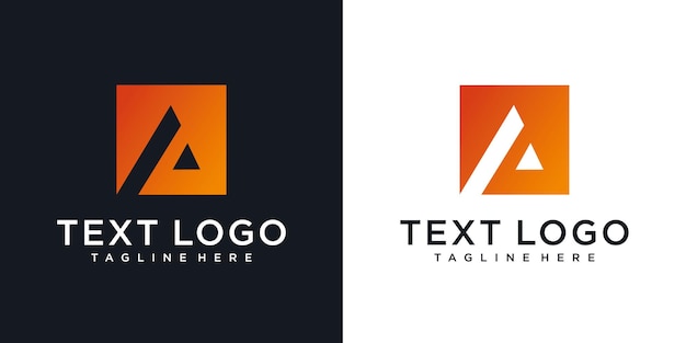 abstract initial letter a logo design ttechnology icons for business of luxury gradient