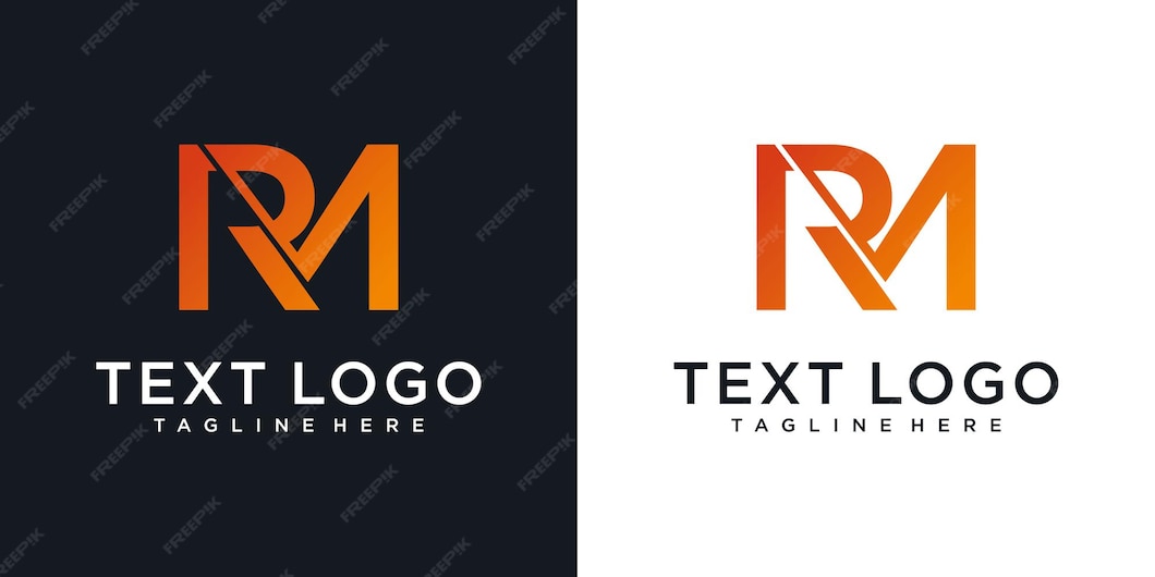 Premium Vector | Abstract initial letter rm r m minimal logo design