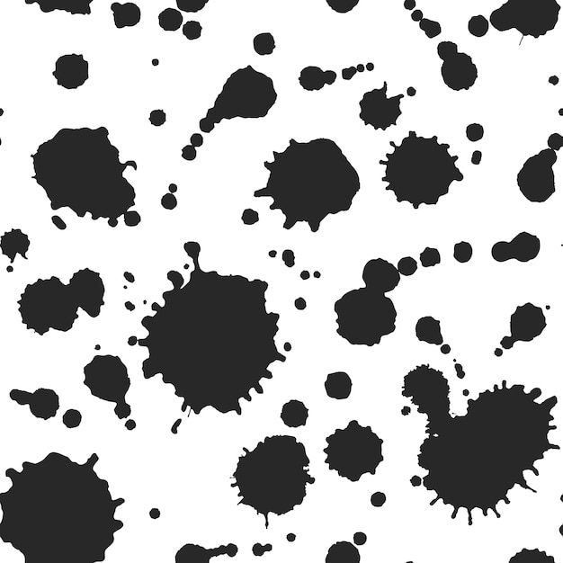 Abstract Ink Blots Pattern