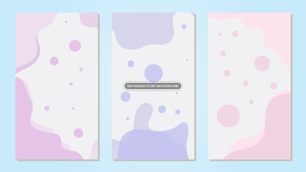 Abstract Instagram Background Multi Purpose Illustration Set EPS Vector