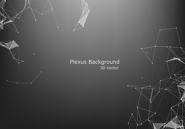 Abstract Internet connection and technology graphic design. polygonal background, geometrical backdrop with dots, lines, triangles for global web, connection, science, futuristic concept.