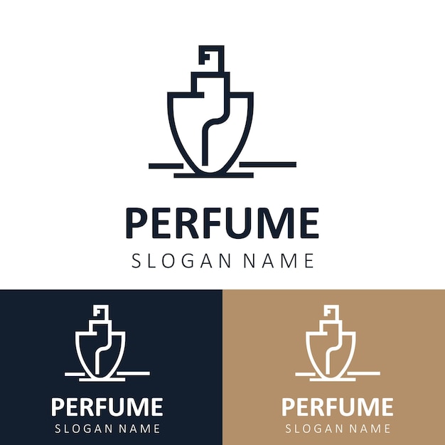 Abstract isolated luxury Perfume logo cosmetic for business template