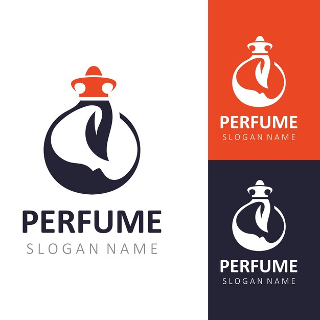 Абстрактная изолированная роскошная парфюмерная косметика с логотипом для бизнес-шаблона