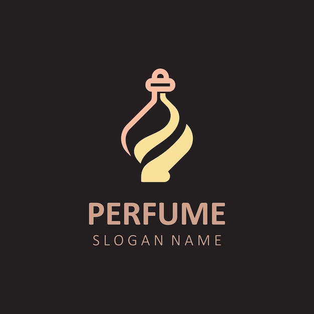 Абстрактная изолированная роскошная парфюмерная косметика с логотипом для бизнес-шаблона