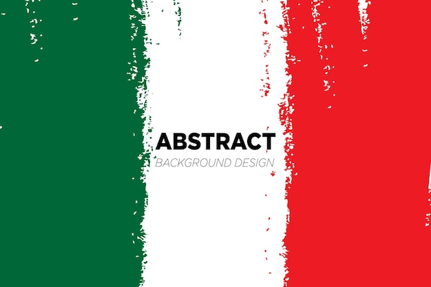 Abstract Italy Flag Background Design Vector