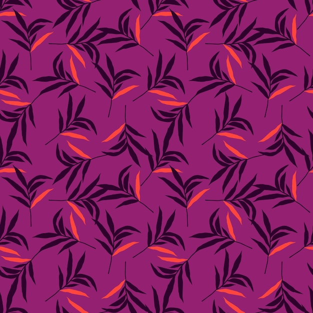 Абстрактный пальмовый лист джунглей бесшовный узор стилизованные тропические пальмовые листья обои дизайн для печати текстильной ткани мода внутренняя оберточная бумага векторная иллюстрация