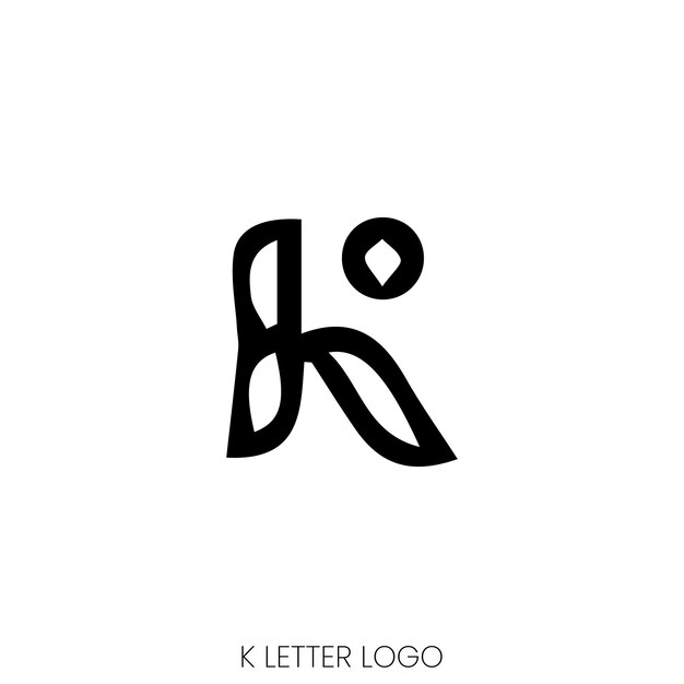 Vettore logo astratto della lettera k