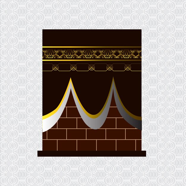 abstract  kaabah muslim  vector background