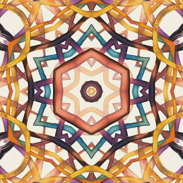 Abstract kaleidoscope background Beautiful kaleidoscope seamless pattern Multicolor mosaic texture Seamless kaleidoscope texture Unique kaleidoscope design