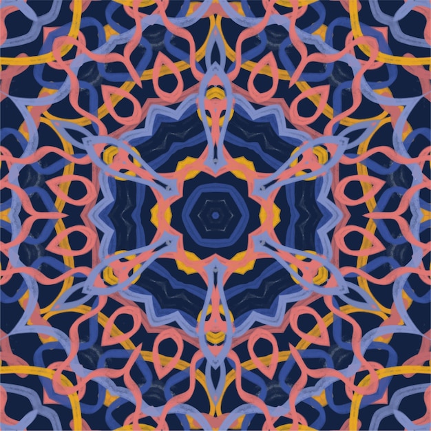 Abstract kaleidoscope background Beautiful kaleidoscope seamless pattern Multicolor mosaic texture Seamless kaleidoscope texture Unique kaleidoscope design