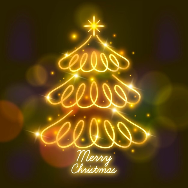 Vector abstract kerstboom concept