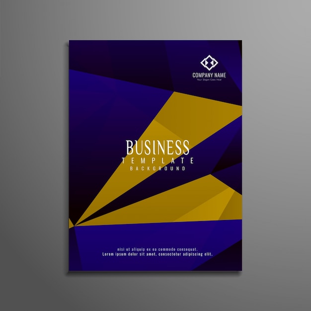 Abstract kleurrijk business brochure ontwerp